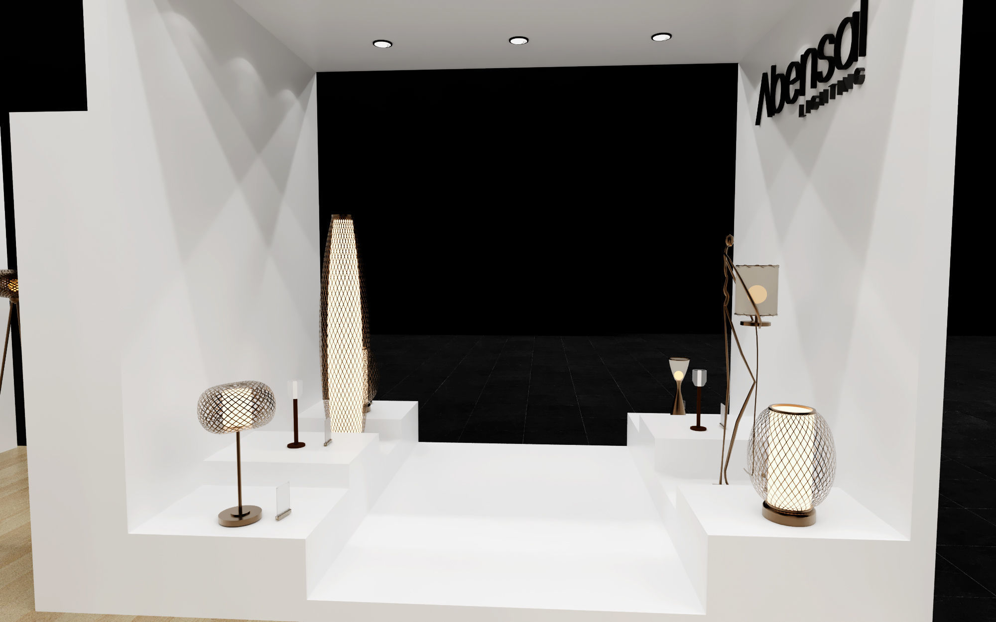 booth 6x14 open side  3D model_5
