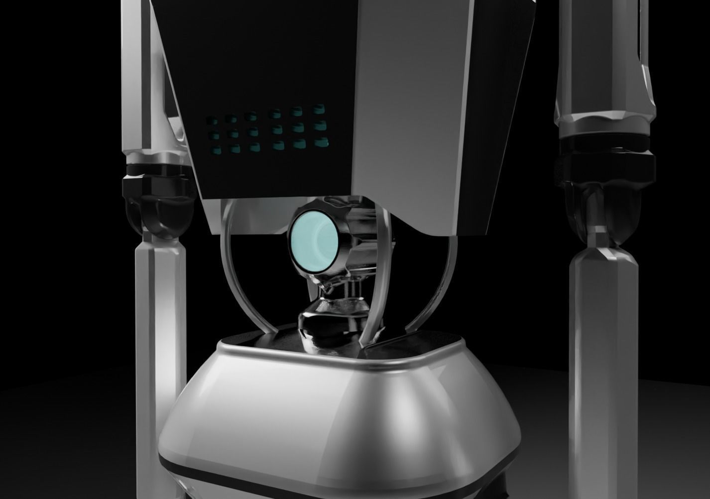 Robot biped 3D model_2