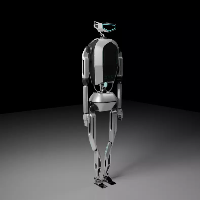 Robot biped 3D model_0