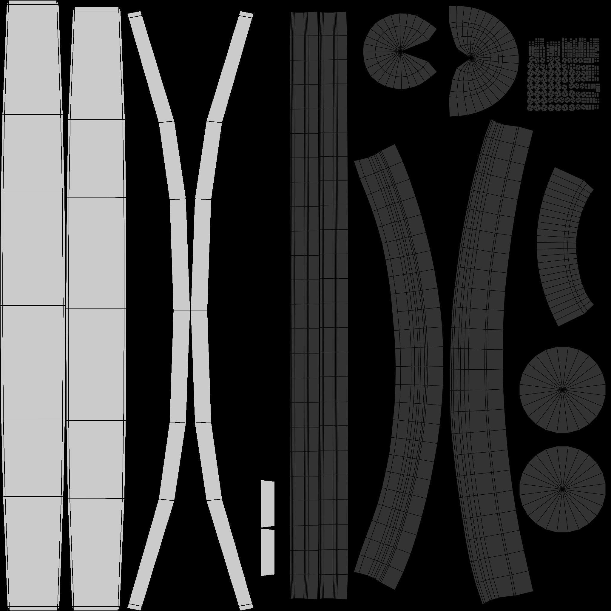 Low Poly Wooden Barrels Free low-poly 3D model_6