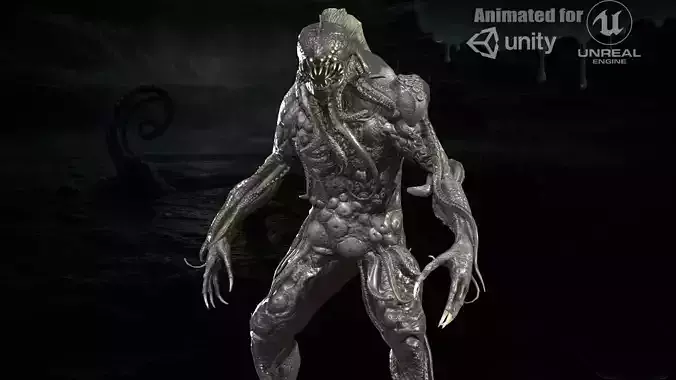 MutantZ8 Low-poly 3D model
