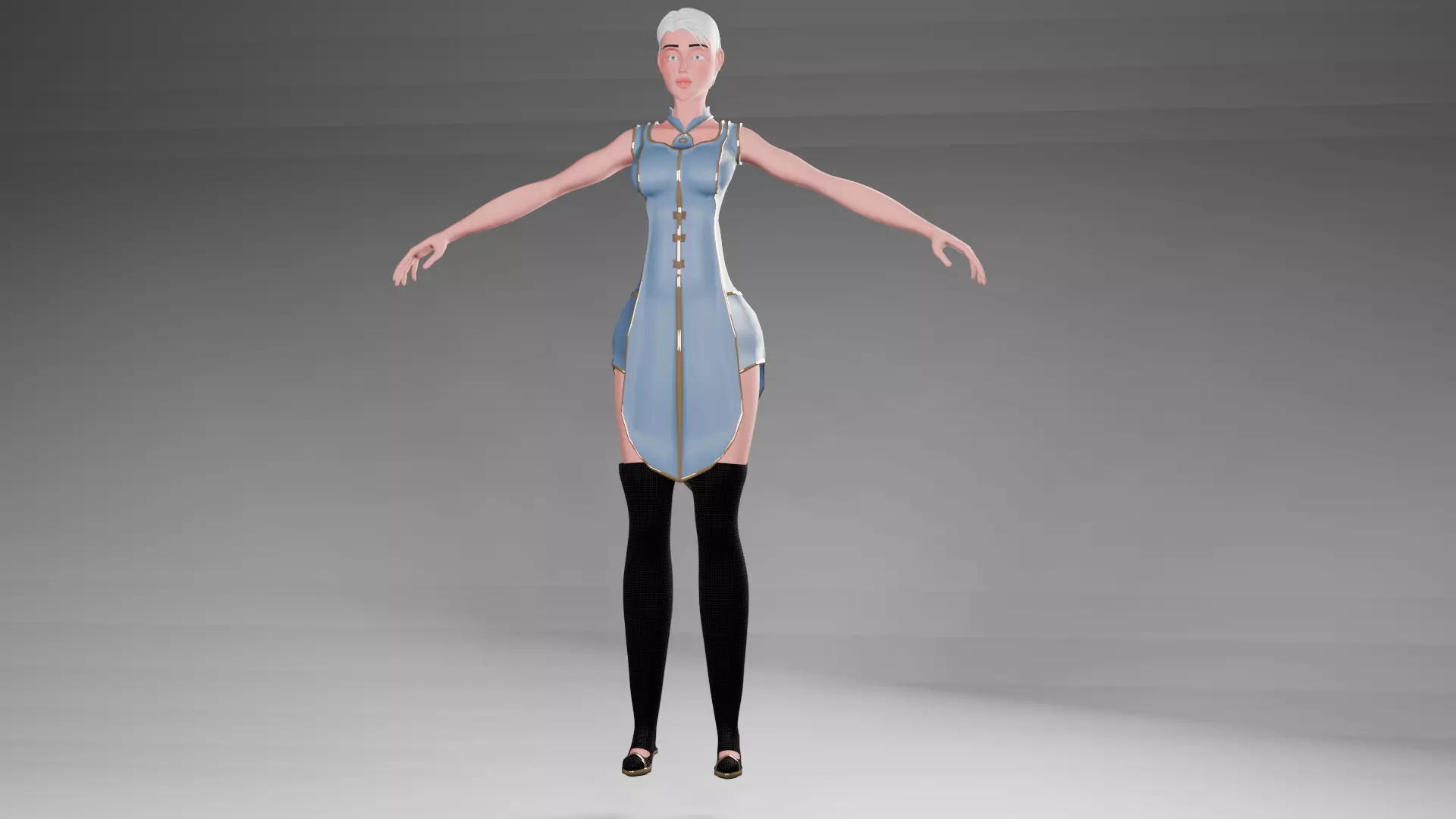 female character 3D model_0