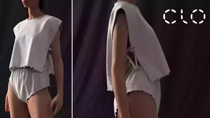 pajamas top and underpants