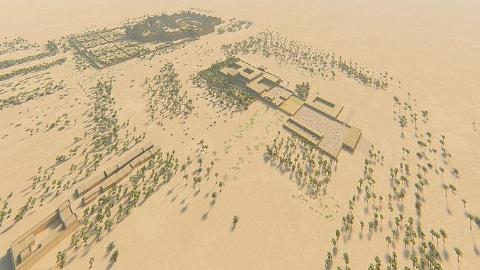 Historic city Kaspuur-Ancient City babel 3D model 6
