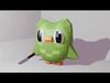 Duolingo mascott Duo Low Poly Free low-poly 3D model_1