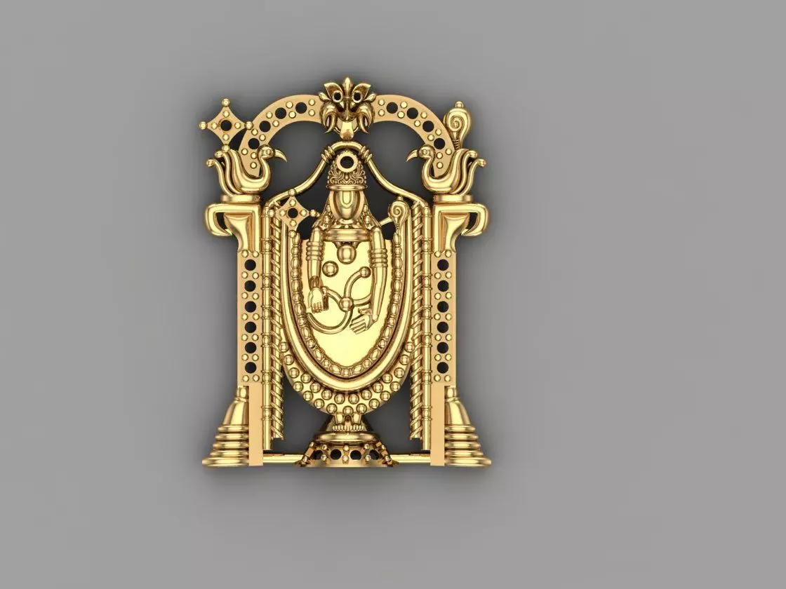 Tirupati Balaji god Hindu Indian god 3D print model