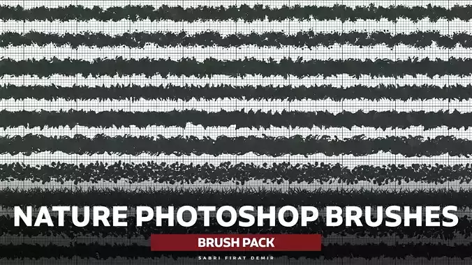 Adobe Photoshop Nature ABR Brush Pack Texture
