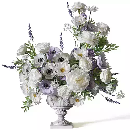 Flower Set 075 anemone carnation rose