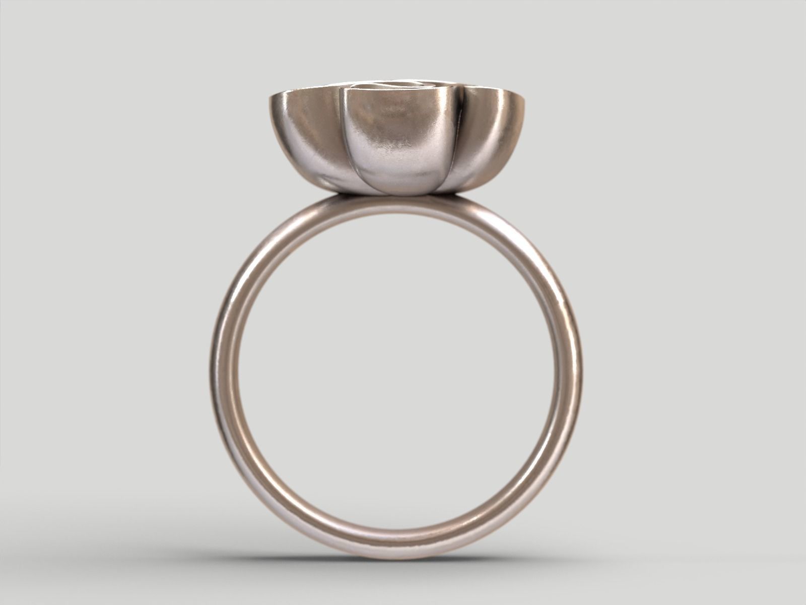 Folded Cloth Ring 3D print model_11