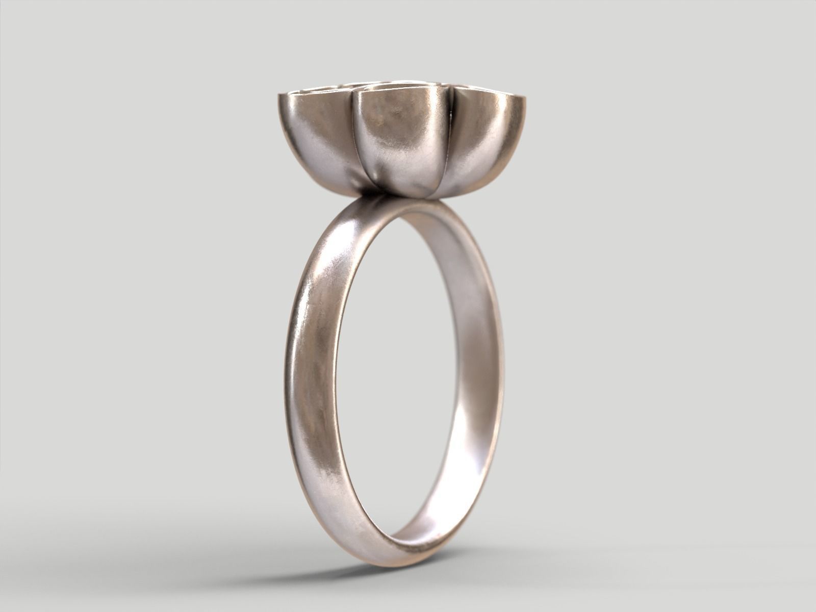 Folded Cloth Ring 3D print model_12