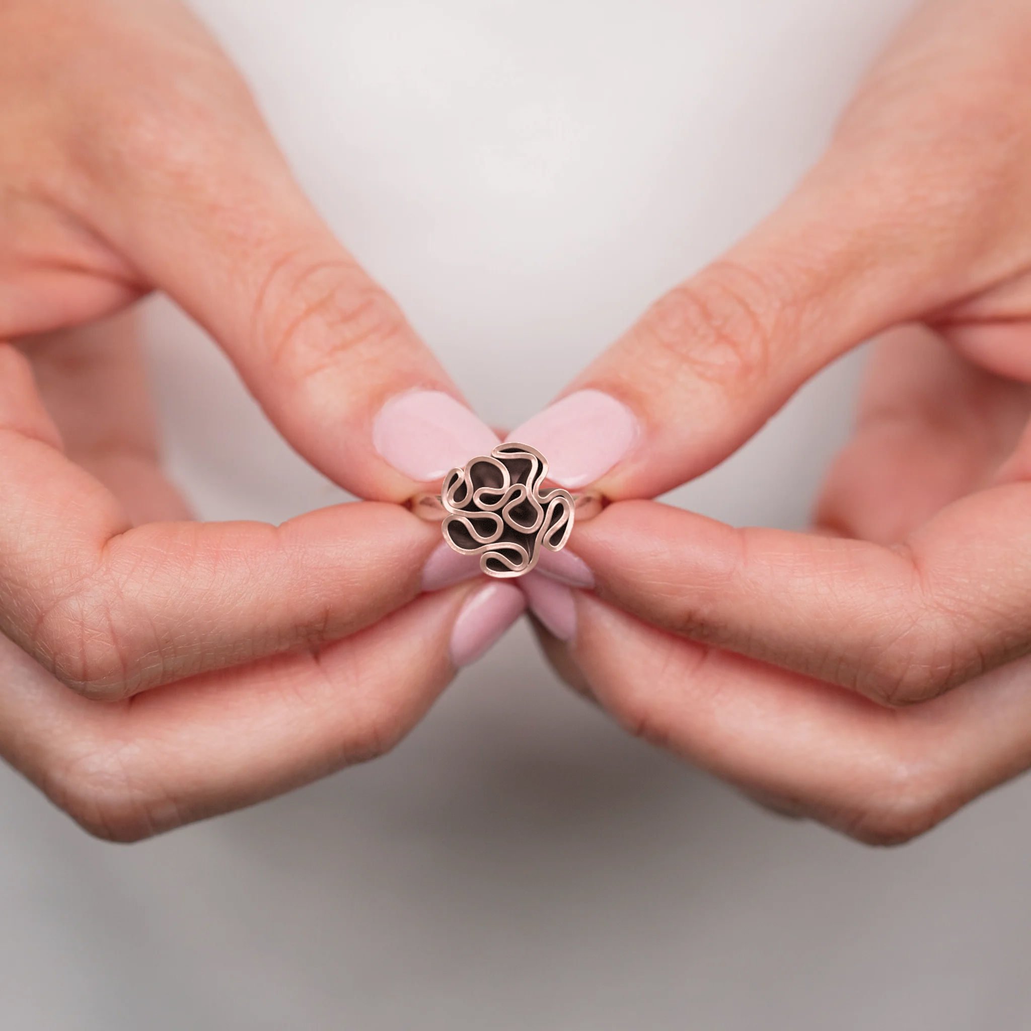 Folded Cloth Ring 3D print model_3