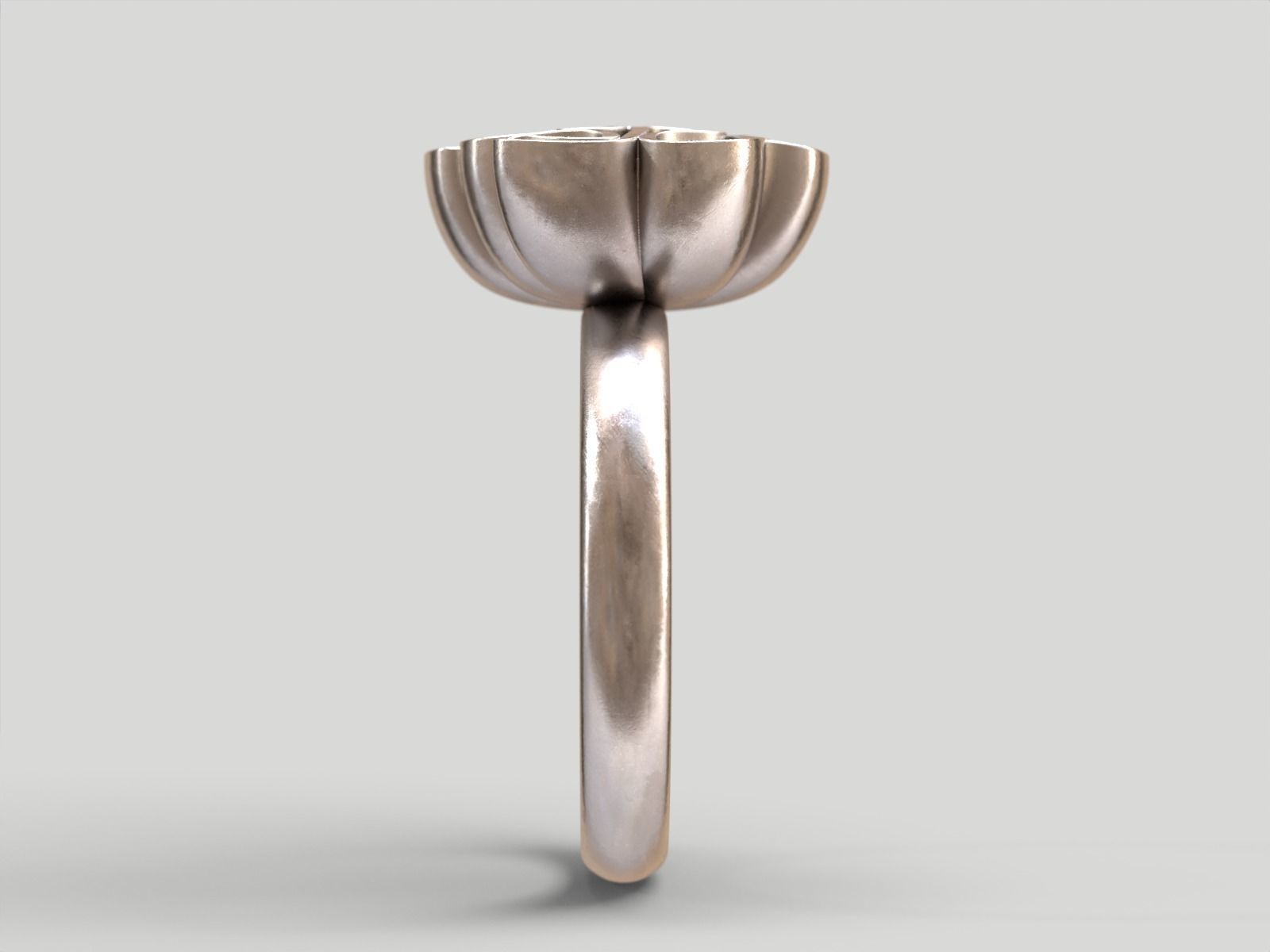 Folded Cloth Ring 3D print model_13