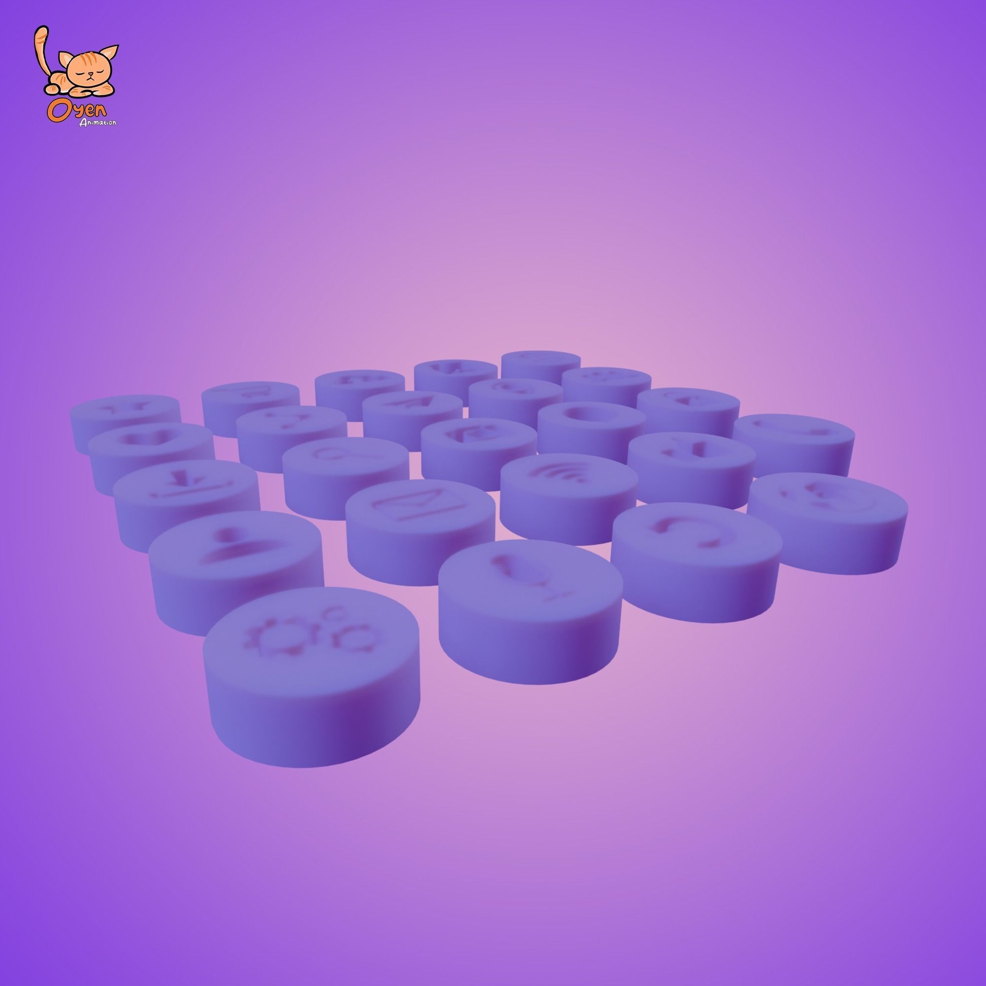 Icon button GUI 01 3D model_3