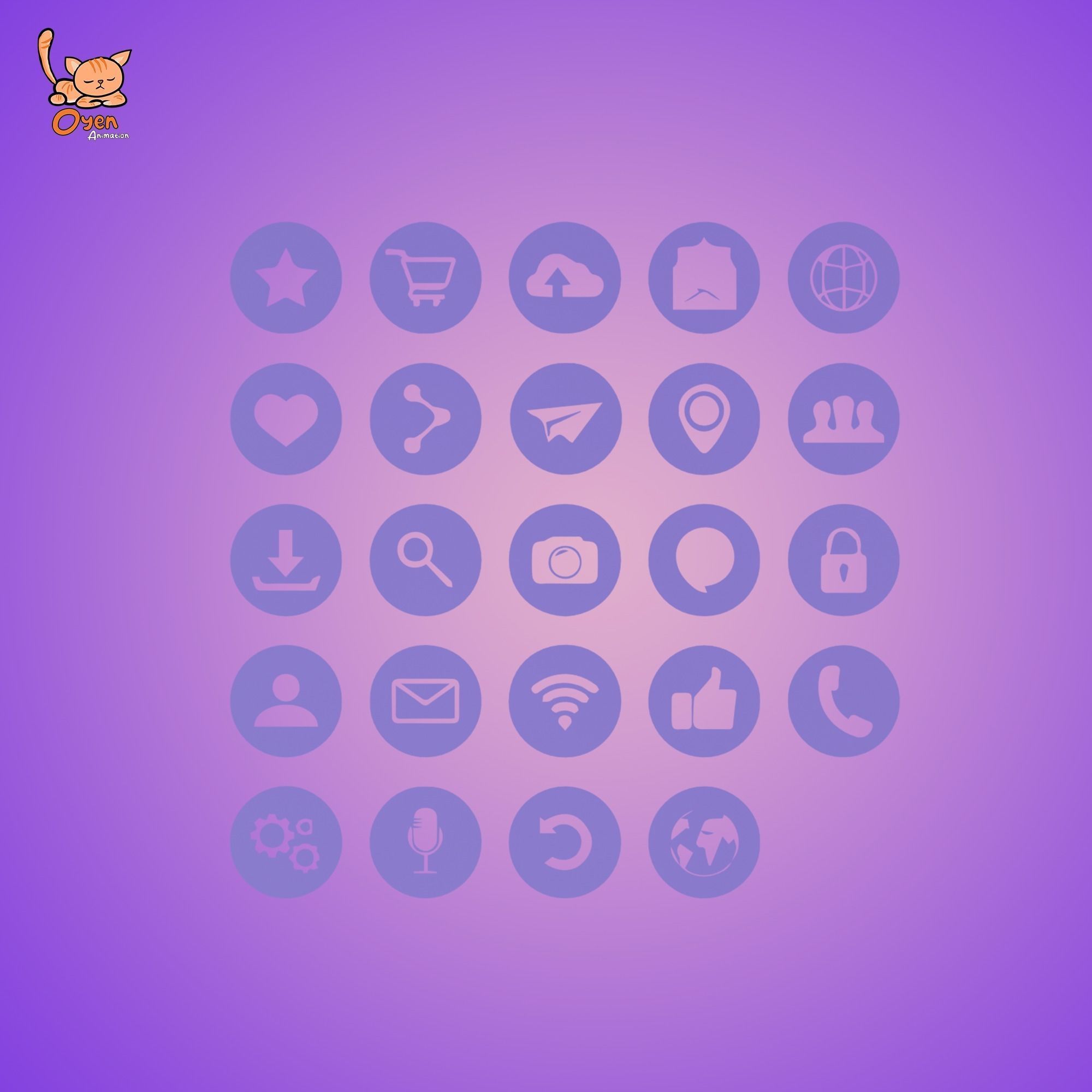 Icon button GUI 01 3D model_4