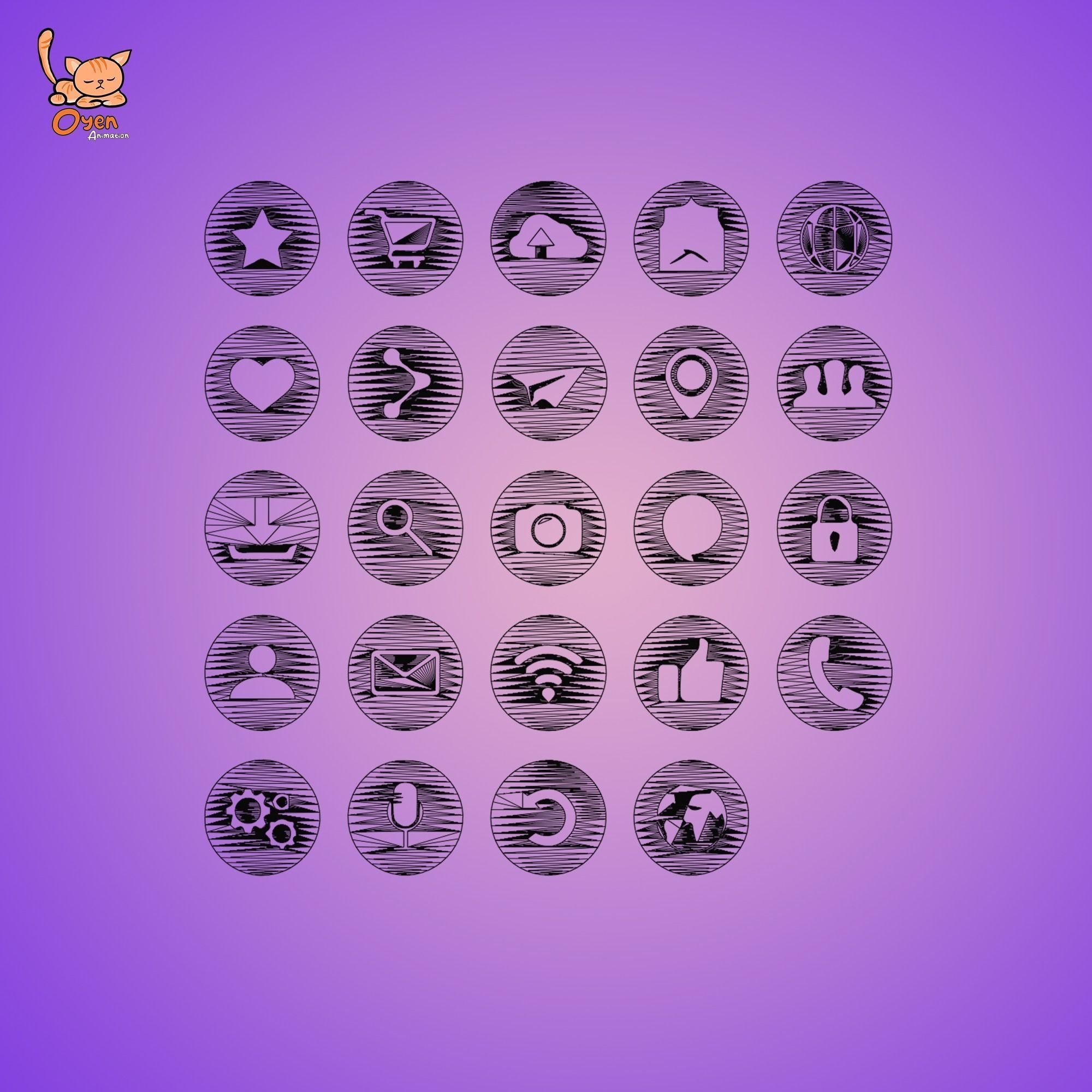 Icon button GUI 01 3D model_10