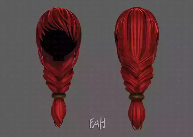 3D Hair style for girl V125