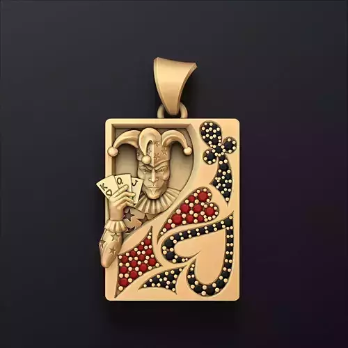 Playing Card Joker 3D print model