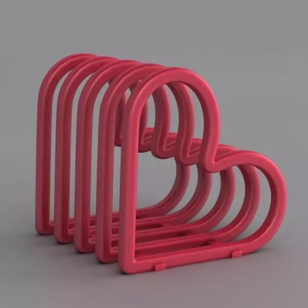 Heart Toast Rack Free 3D print model