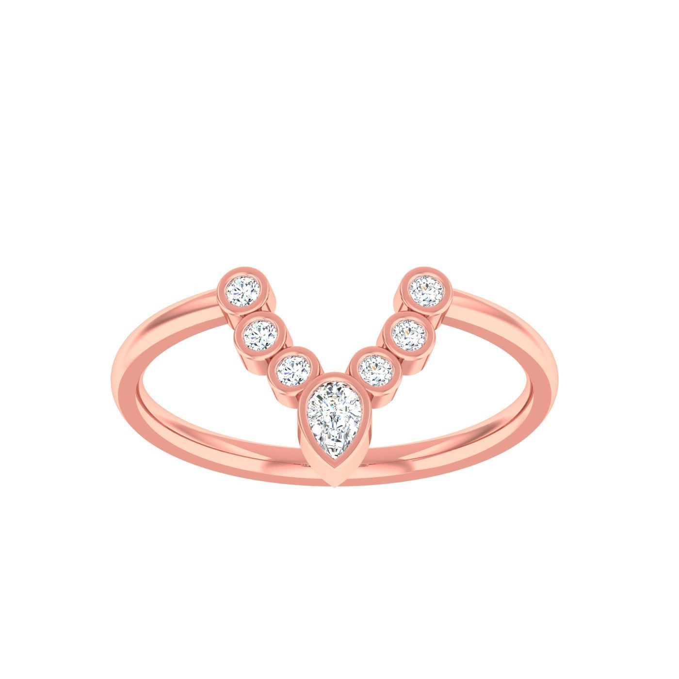  light ring diamond face wedding face 3D print model_71