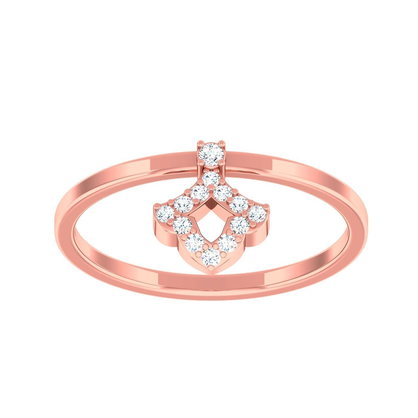  light ring diamond face wedding face 3D print model_29