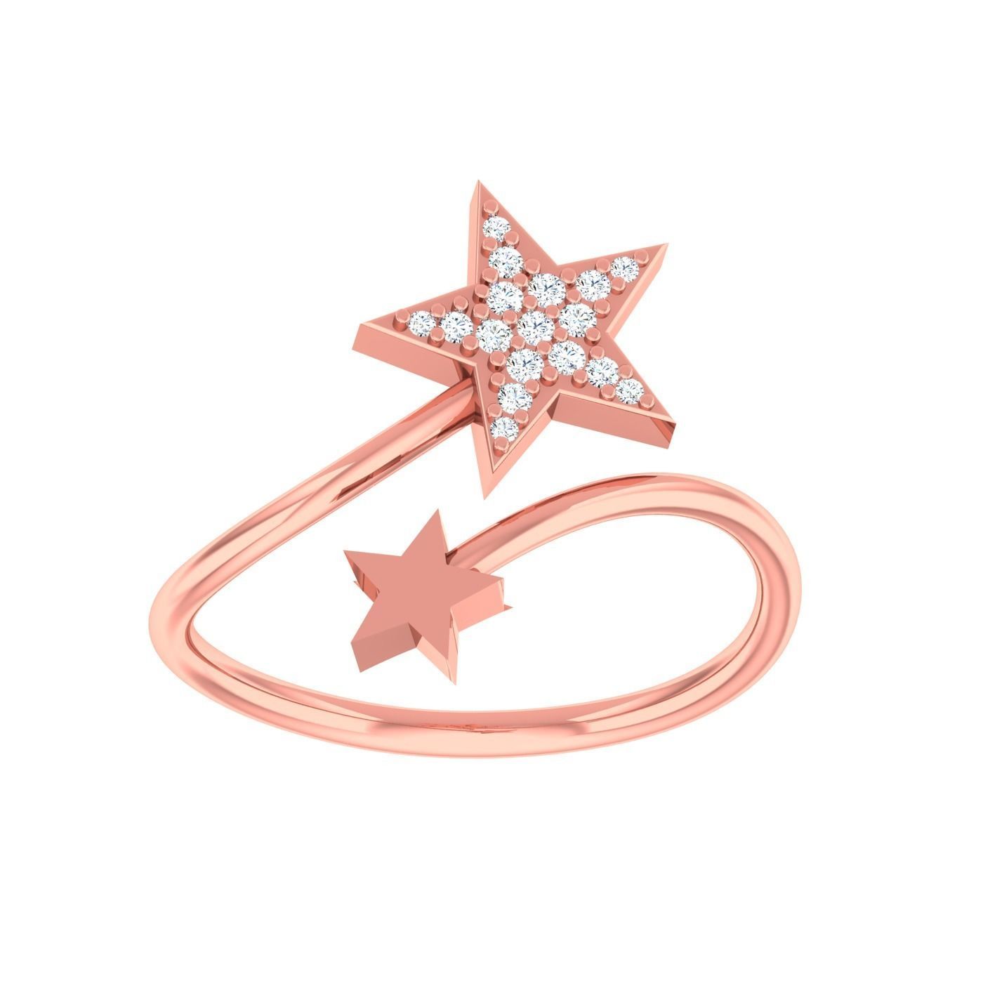  light ring diamond face wedding face 3D print model_76