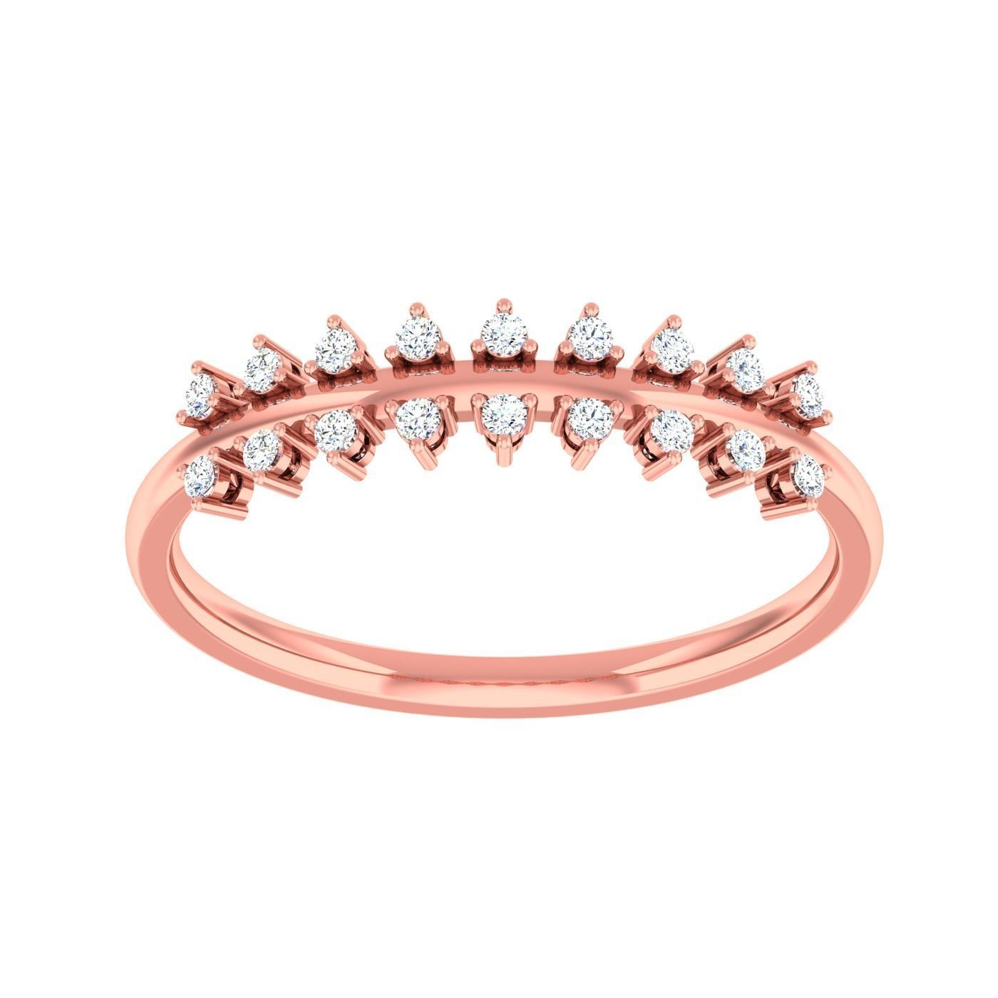  light ring diamond face wedding face 3D print model_98