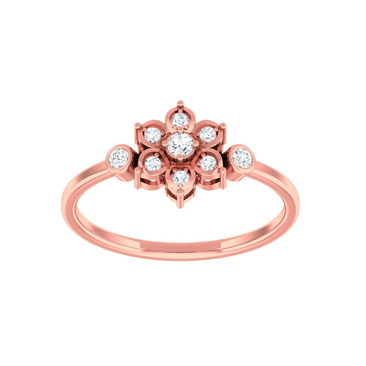  light ring diamond face wedding face 3D print model_75