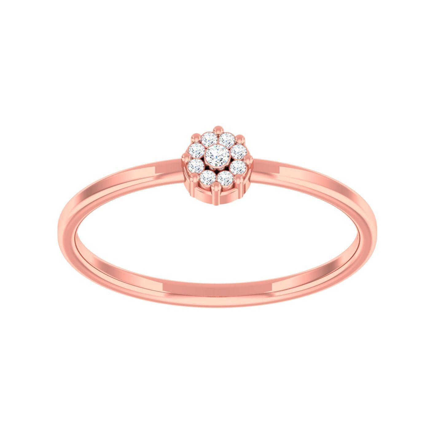  light ring diamond face wedding face 3D print model_17