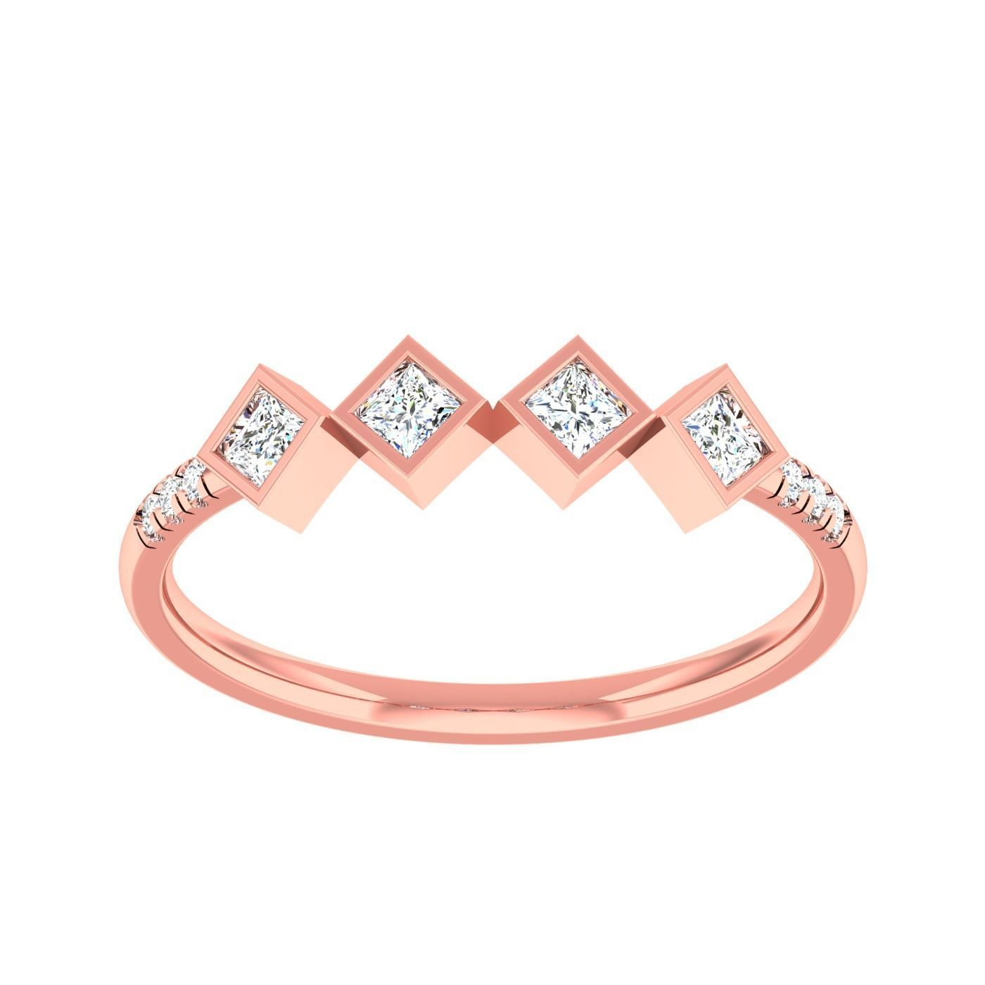  light ring diamond face wedding face 3D print model_39