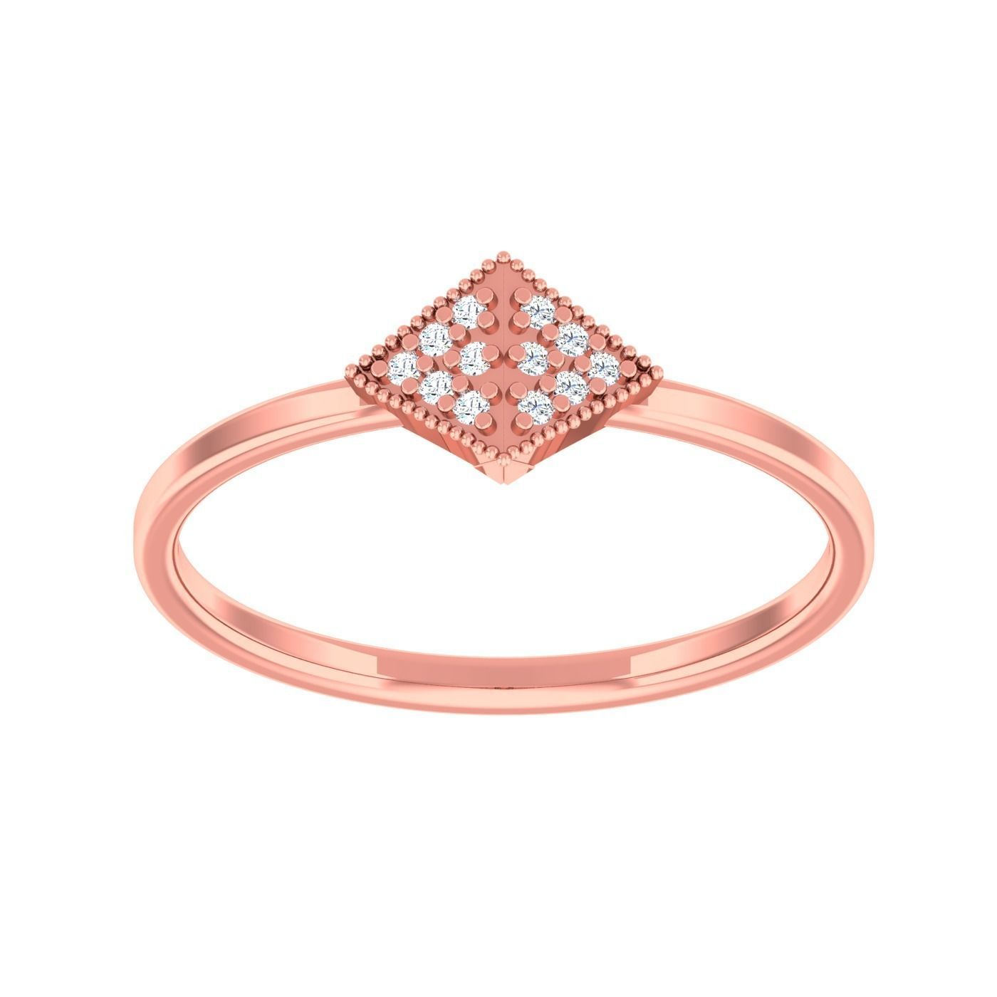  light ring diamond face wedding face 3D print model_9