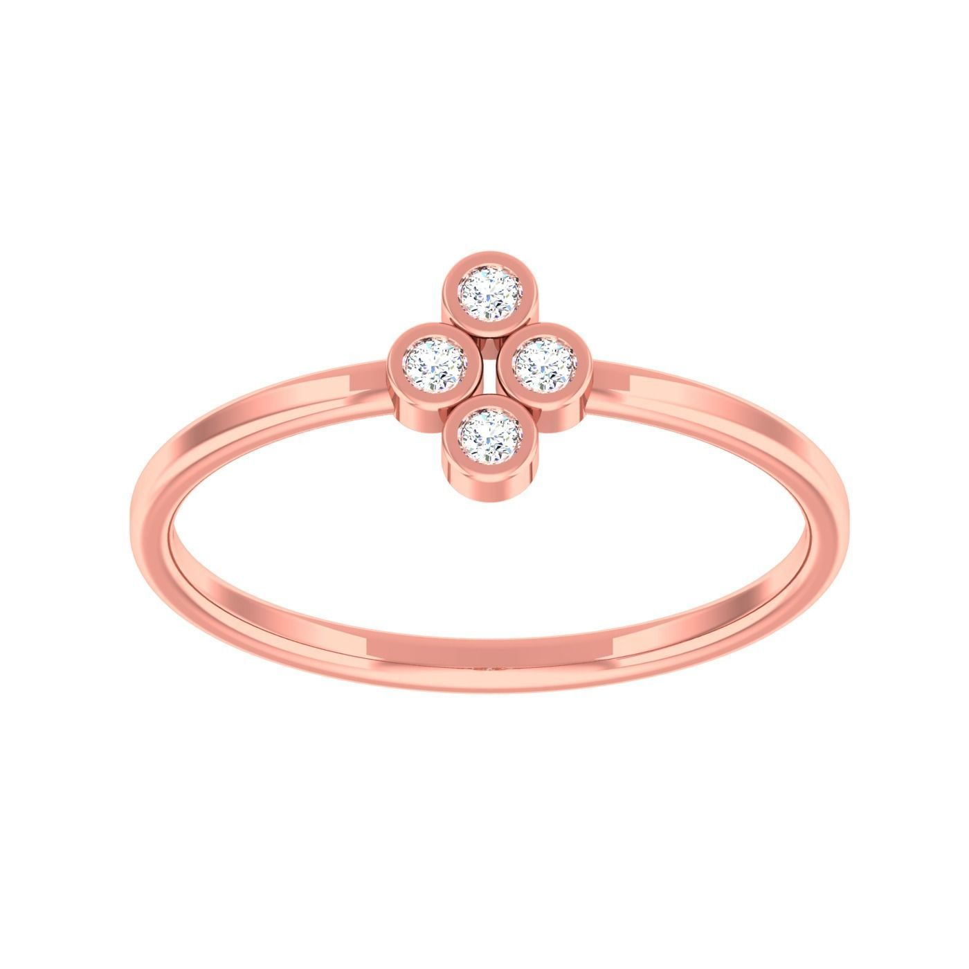  light ring diamond face wedding face 3D print model_8