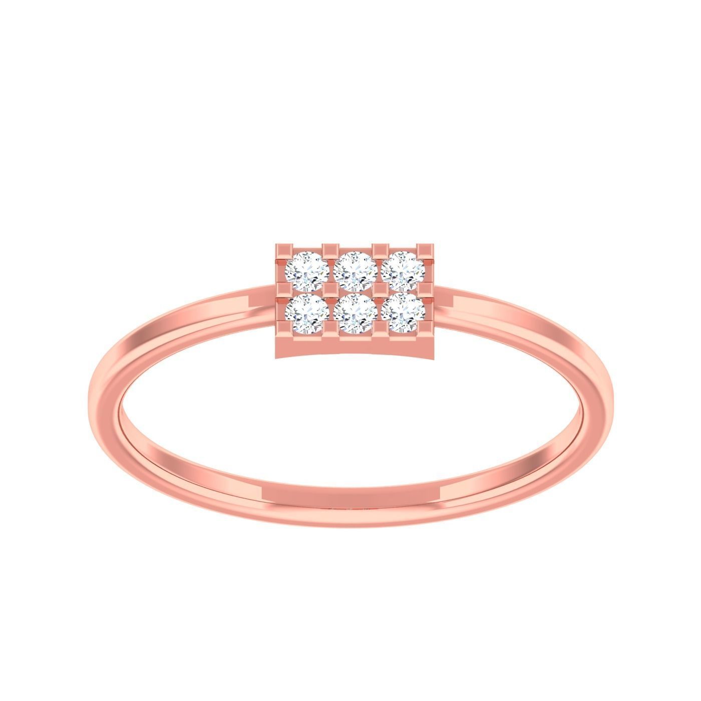  light ring diamond face wedding face 3D print model_50