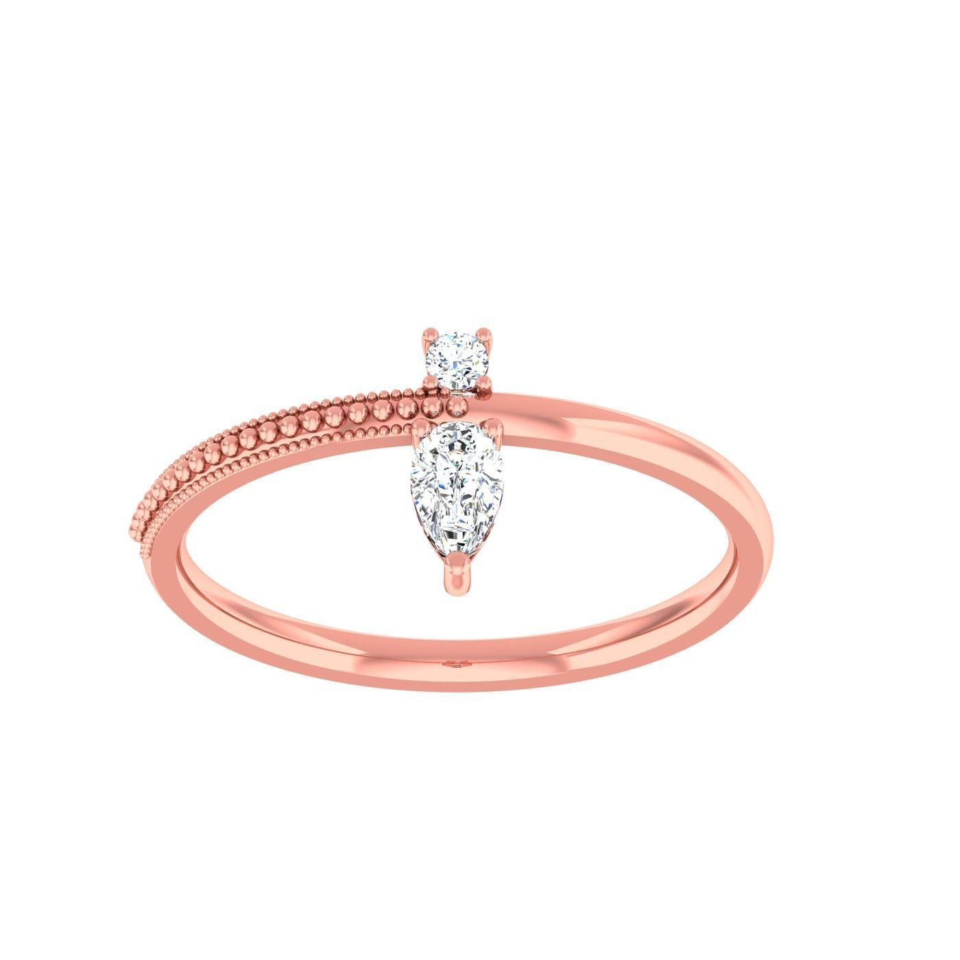  light ring diamond face wedding face 3D print model_80