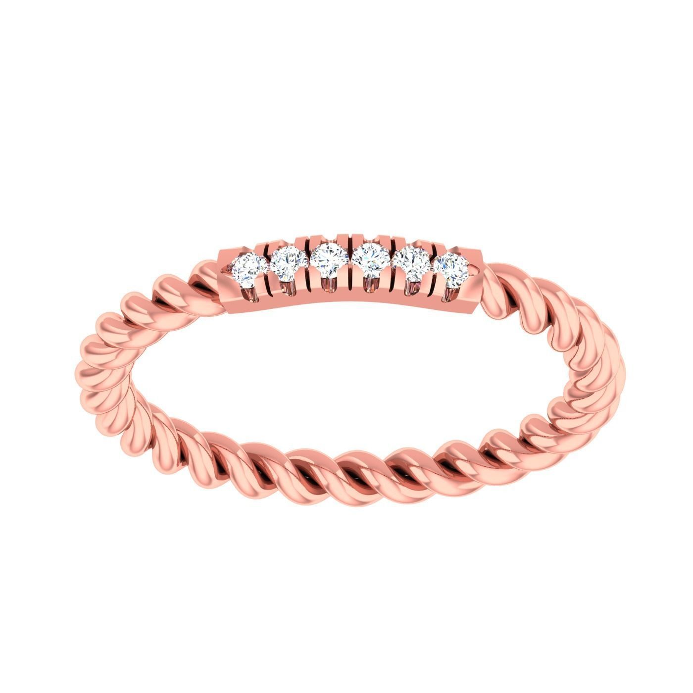  light ring diamond face wedding face 3D print model_92