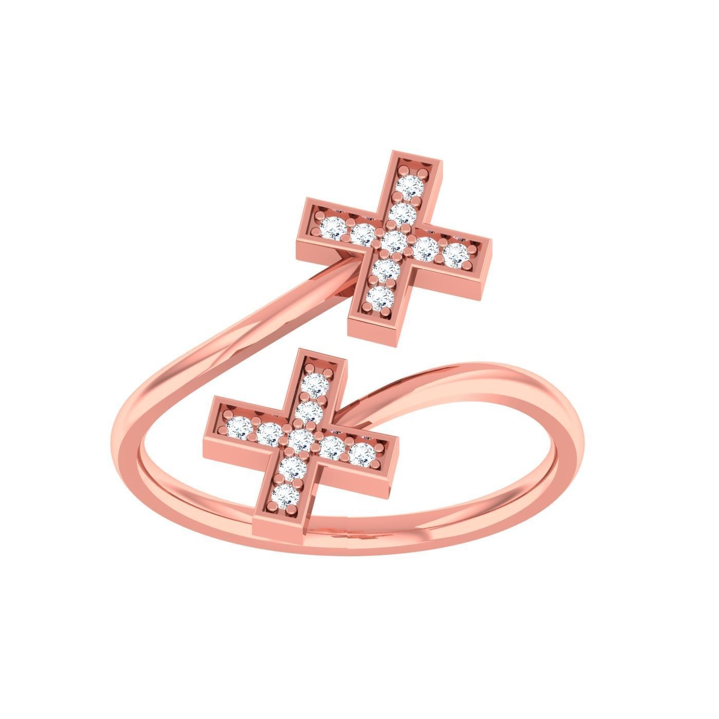  light ring diamond face wedding face 3D print model_77