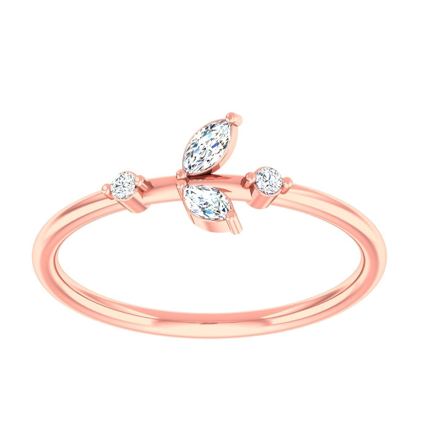  light ring diamond face wedding face 3D print model_5