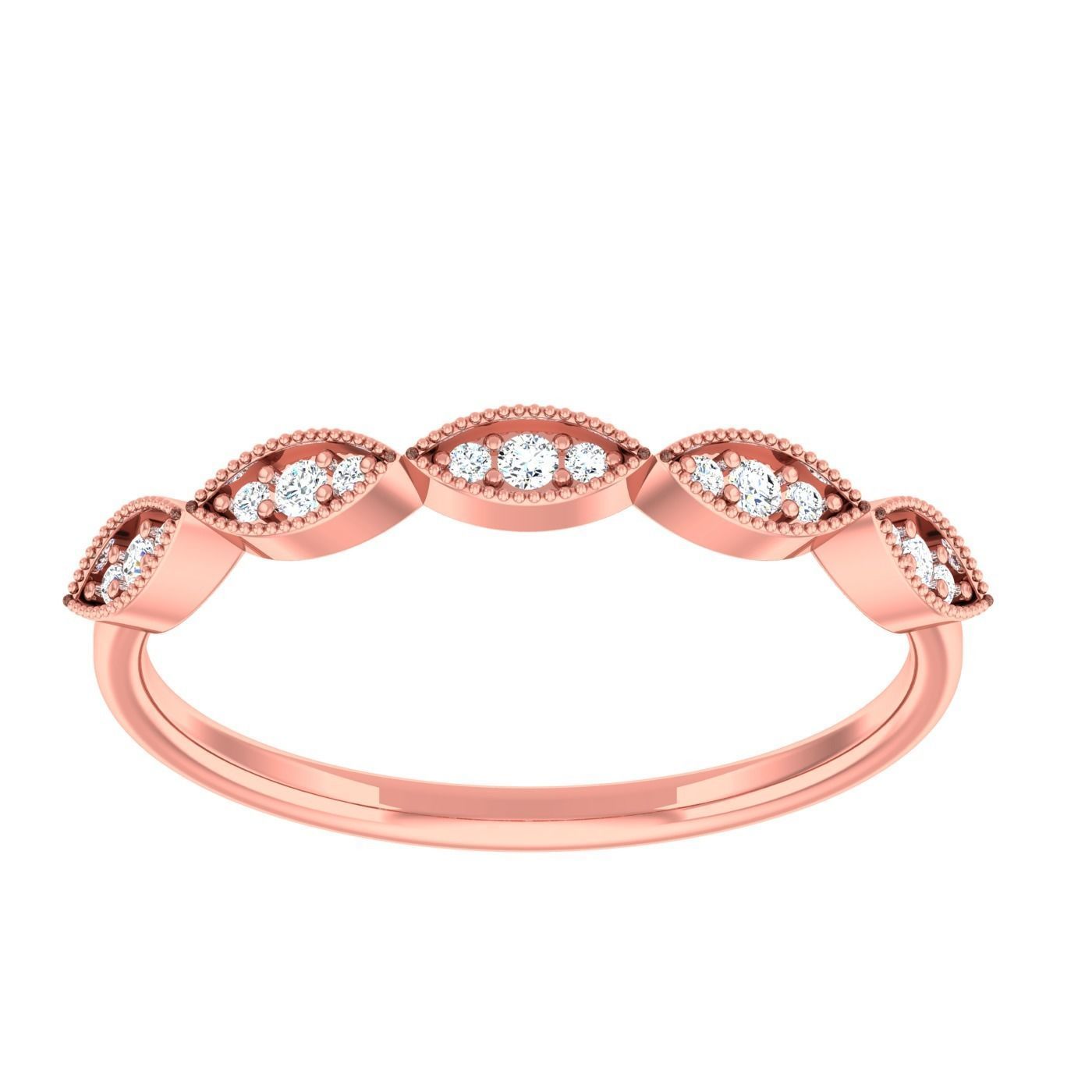  light ring diamond face wedding face 3D print model_28