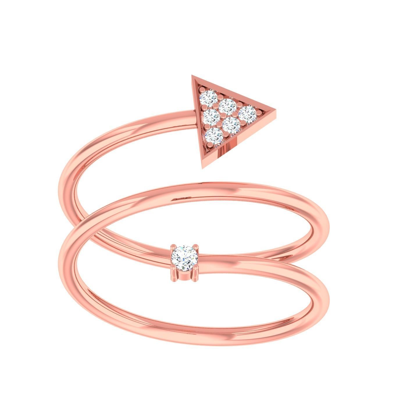  light ring diamond face wedding face 3D print model_79