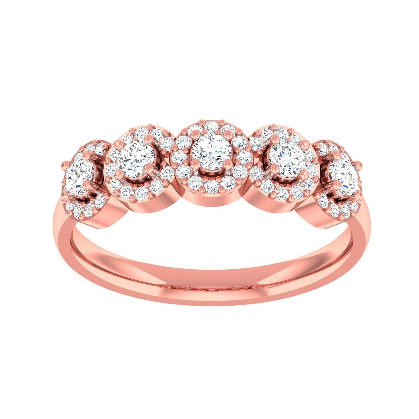  light ring diamond face wedding face 3D print model_82