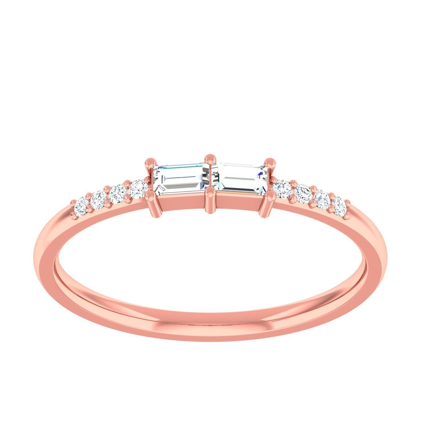  light ring diamond face wedding face 3D print model_36