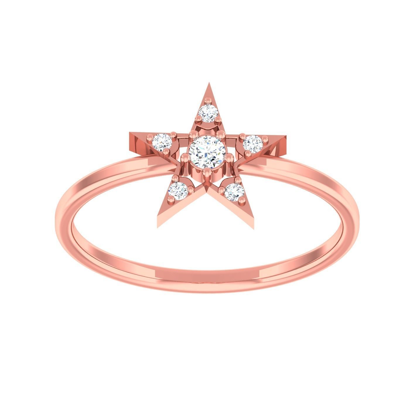  light ring diamond face wedding face 3D print model_21