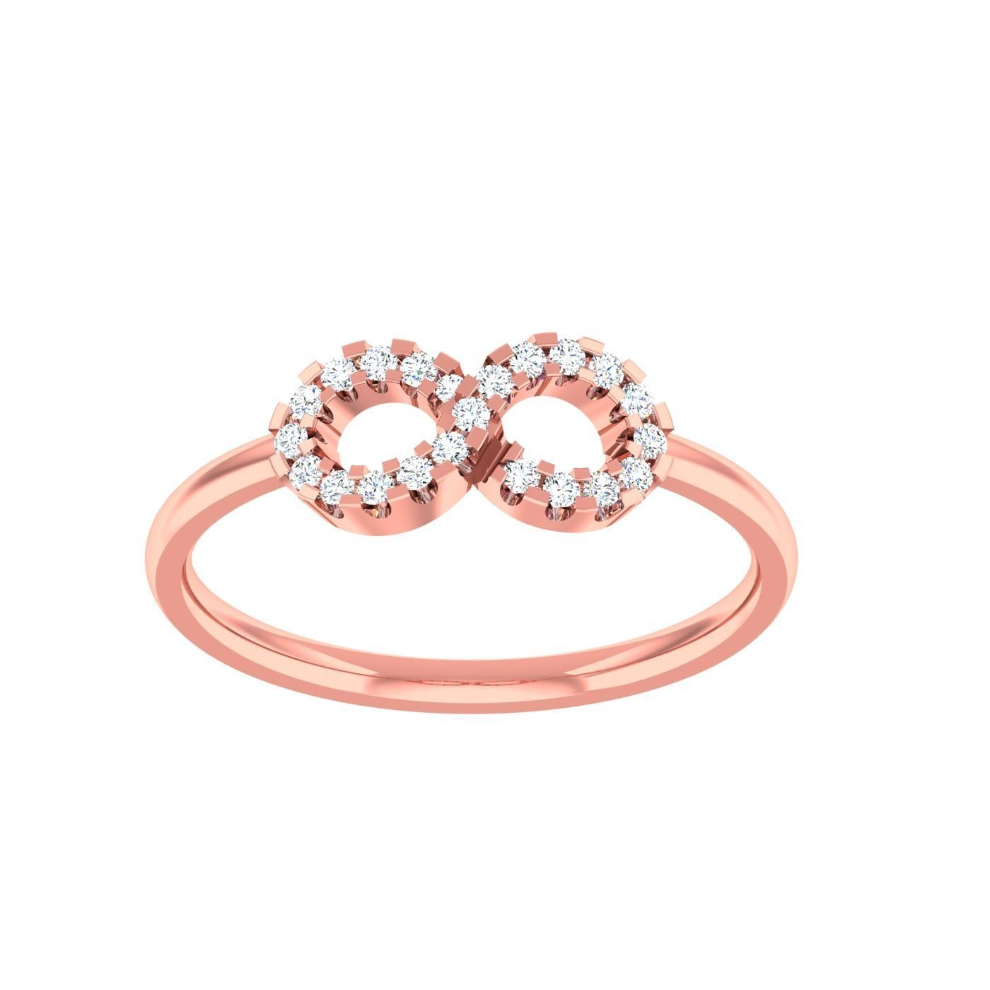  light ring diamond face wedding face 3D print model_78