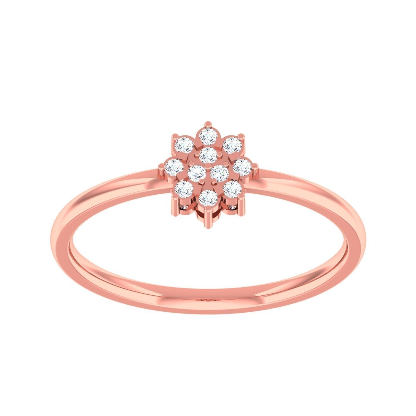  light ring diamond face wedding face 3D print model_43