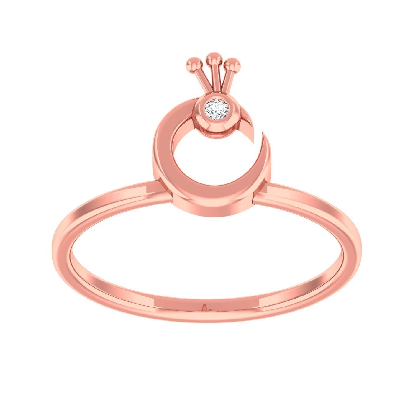  light ring diamond face wedding face 3D print model_34