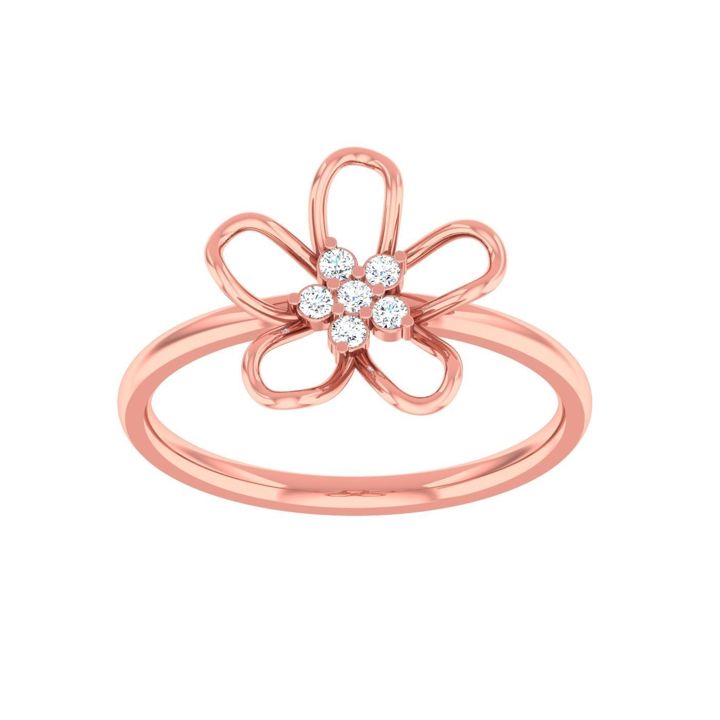  light ring diamond face wedding face 3D print model_70