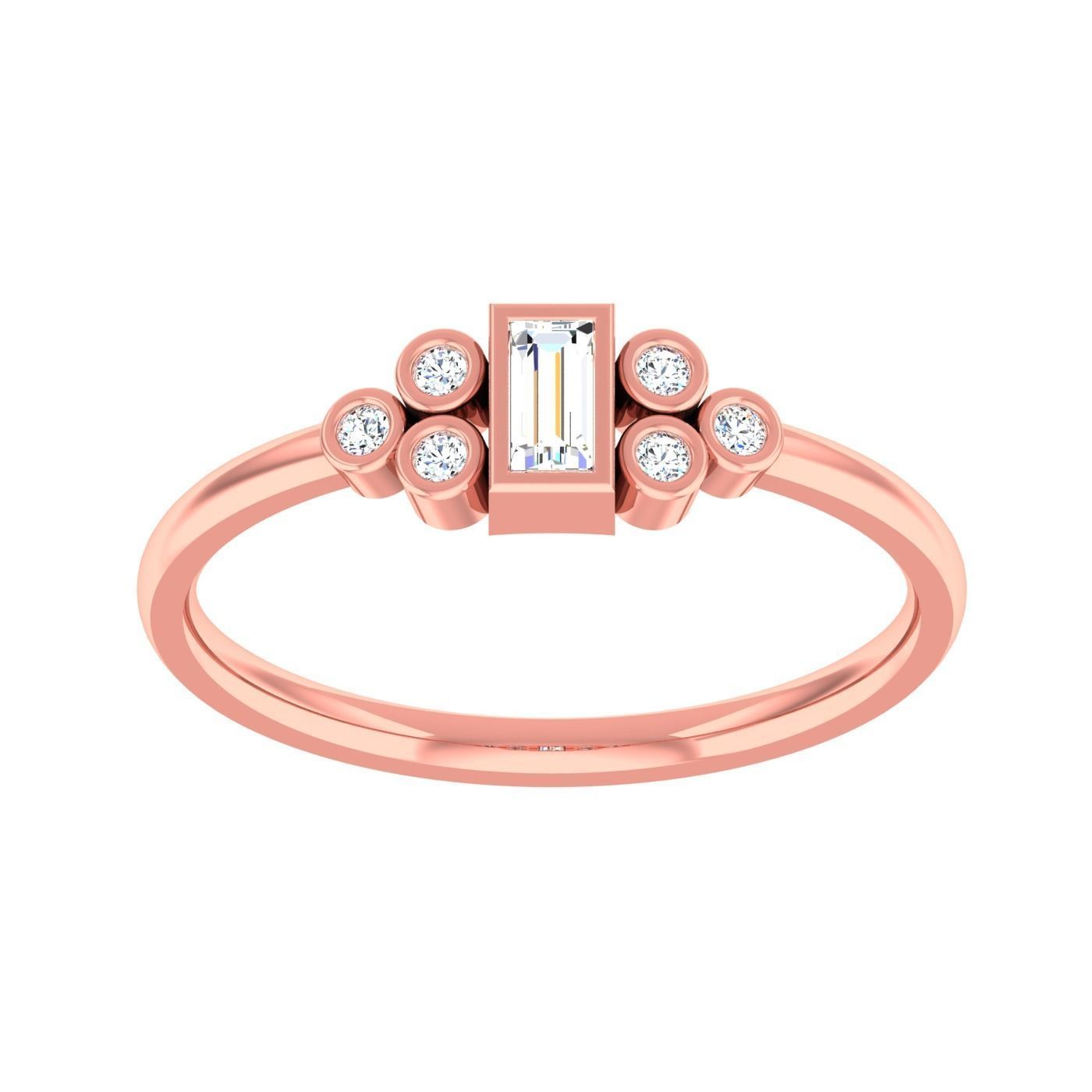  light ring diamond face wedding face 3D print model_96