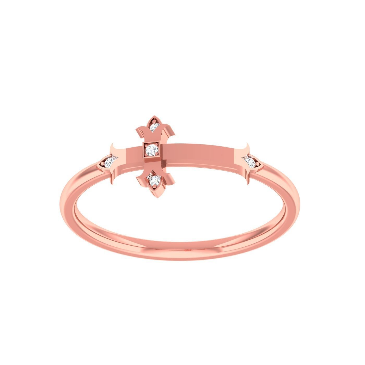  light ring diamond face wedding face 3D print model_69