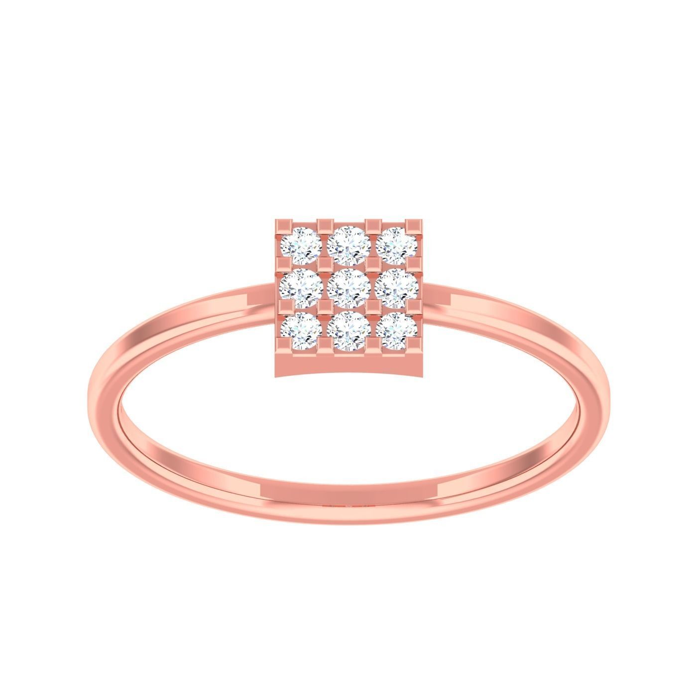  light ring diamond face wedding face 3D print model_49