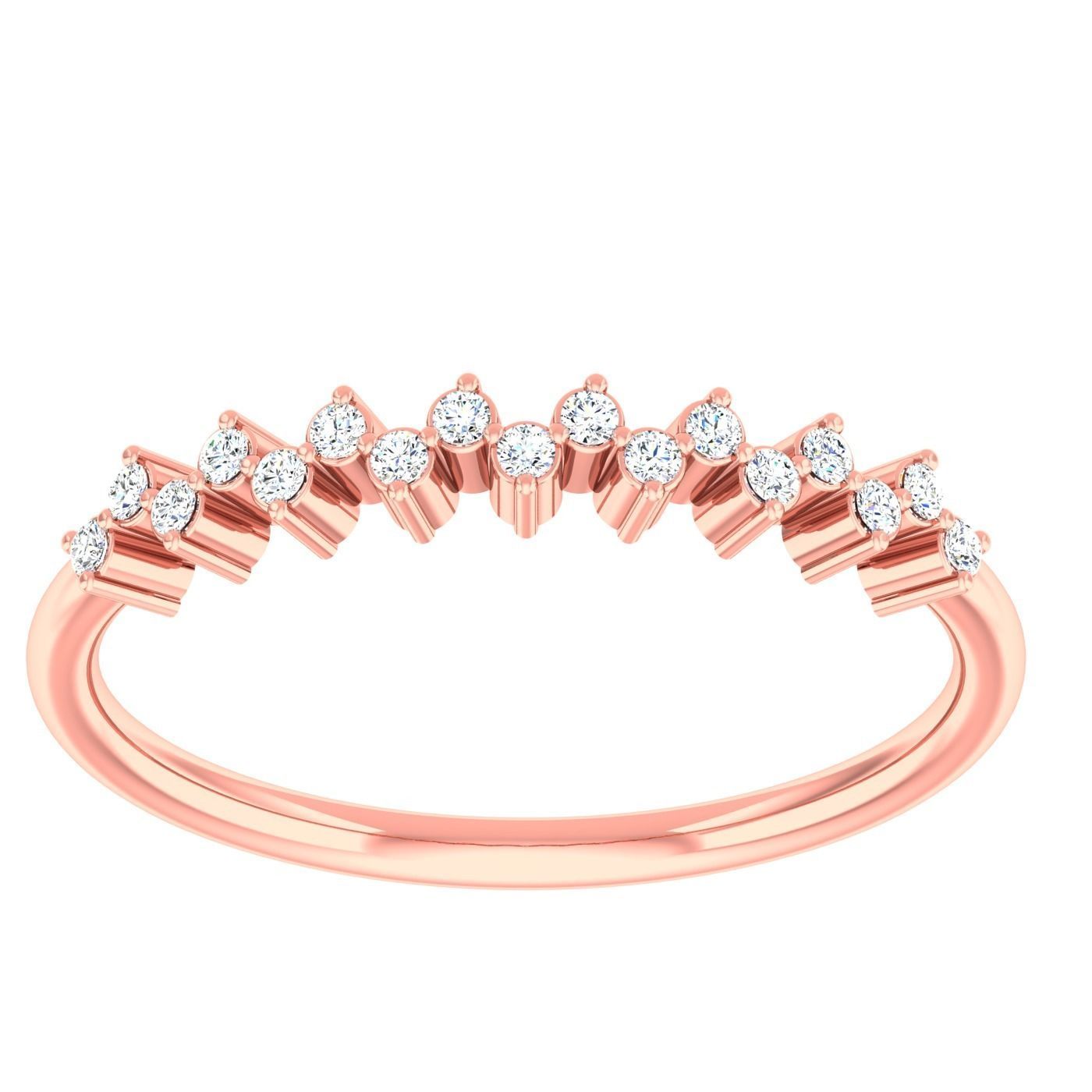  light ring diamond face wedding face 3D print model_3