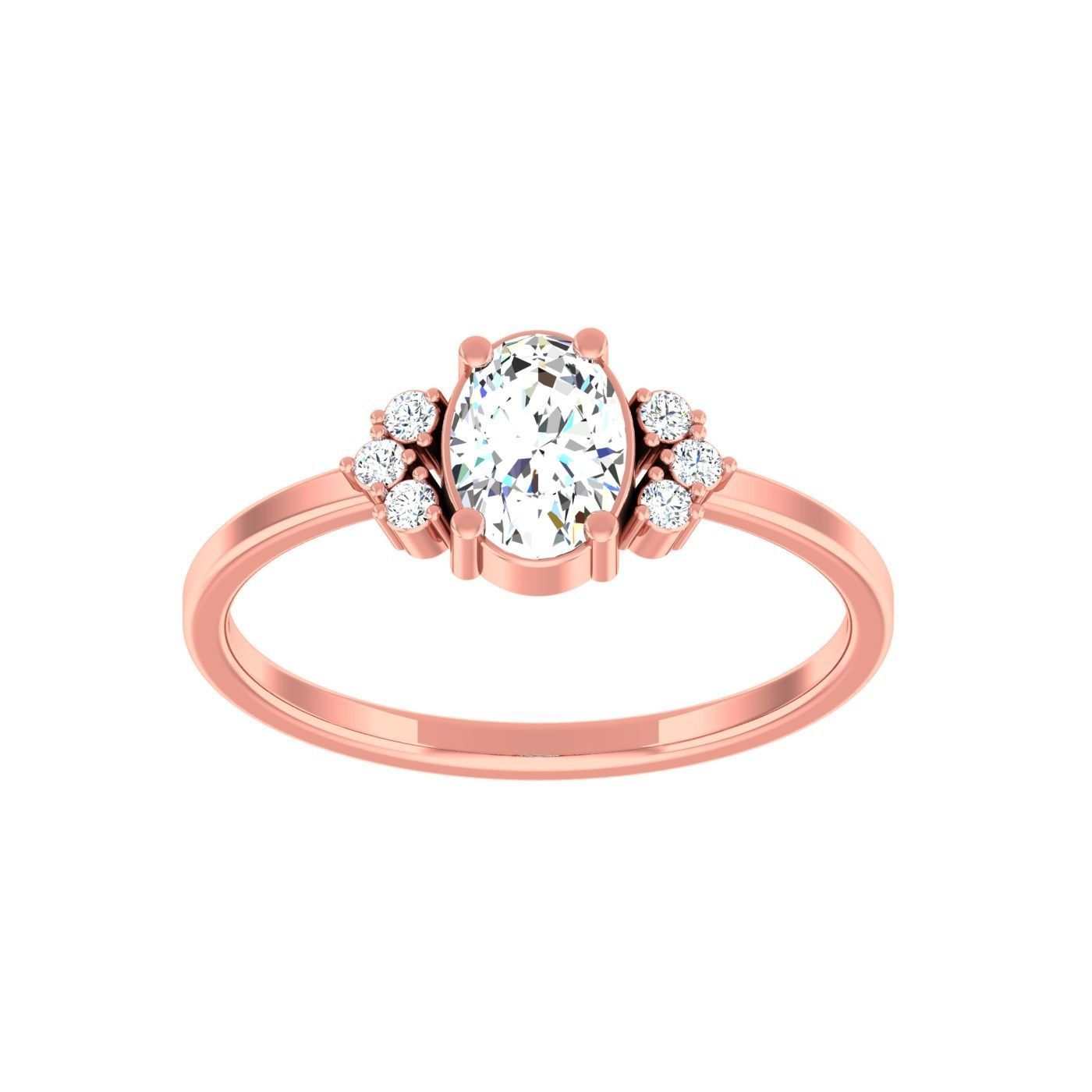  light ring diamond face wedding face 3D print model_73